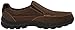 Skechers Men's Braver-Rayland Slip-On Loafer, Dark Brown/Leather, 9 M US