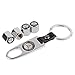 eXeAuto a-54 Silver Tire Valve Stem Air Caps Cover and Keychain Combo Set for Mercedes Benz
