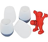 FTLIFE Stemless Unbreakable Shatterproof Silicone Wine Glasses Set of 4 Dishwasher Safe,Funny Wine Stopper Included,Perfect Gift