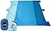 ChillaX Sand Free Beach Blanket - Huge 9' x 10' for 7 Adults - Best Mat for Picnic, Camping, Hiking and Music Festivals