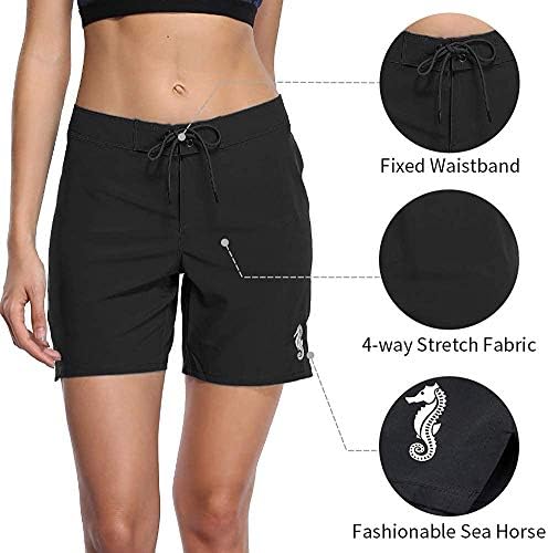 womens black beach shorts