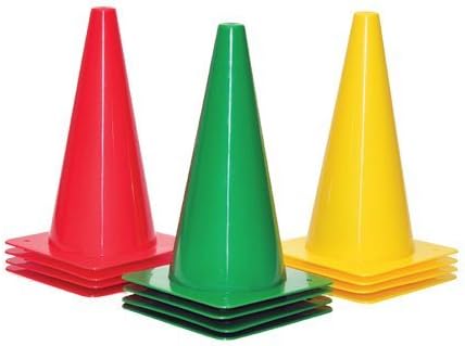 Oncourt Offcourt Stoplight Training Field Court Cones Set of 12