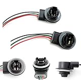 iJDMTOY 3156 3157 Wiring Harness Sockets For LED Bulbs, Turn Signal Lights, Brake Lights