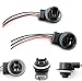 iJDMTOY 3156 3157 Wiring Harness Sockets For LED Bulbs, Turn Signal Lights, Brake Lights