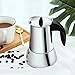 Mr. Rudolf Coffee Maker and Moka Pot,18/10 Stainless Steel Stovetop Espresso - (6 Cups)
