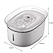 HoneyGuaridan Pet Drinking Water Fountain, Super Quiet Automatic Cat Water Dispenser with 1 Replacement Filters for Dogs, Cats, Birds and Small Animals (Grey18)