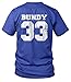 Amdesco Polk High, Al Bundy Football Jersey Men's T-Shirt, Royal Blue Large
