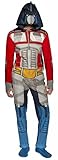 Transformers Optimus Prime Adult One-Piece Hooded Pajama (Medium)