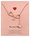 Dcfywl731 Nurses Week Gifts Necklace for Women Nurse Appreciation Gift Nursing Graduation Gifts for Her School Student Graduation Gift 2025
