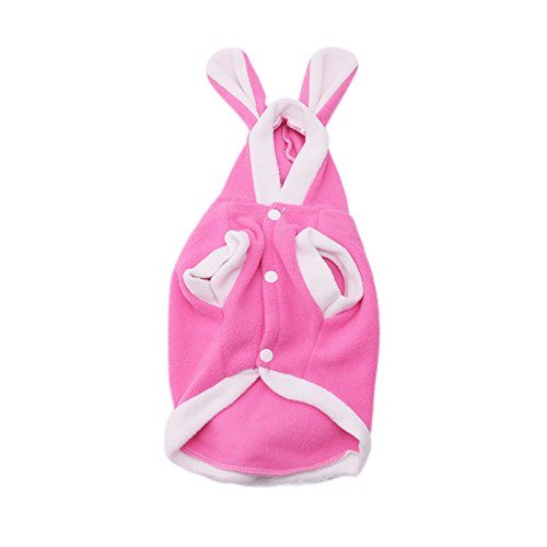 Itemap Pet Dog Adidog Cute Warm Hoodie Coat Jacket Casual Clothing Winter (M, Pink)
