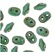XGATML Matubo SuperDuo 2-Hole Czech Glass Beads, Opaque Turquoise Picasso 8g, 2x5mm, 8g Tube