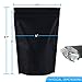 Bellvy 110 Black Matte Smell Proof Bags | Mylar Bags| 4x6 Inches | Resealable Treat Bags | Cookie Bags | Great for Samples and Gift Giveaways!