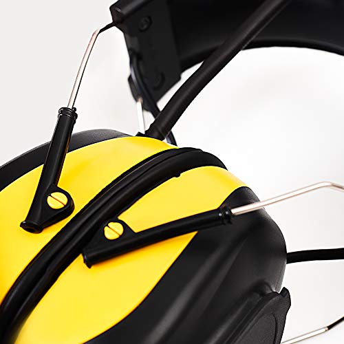 Safety Ear Muffs,Noise Cancelling AM/FM Radio Headphones with Bluetooth