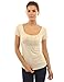PattyBoutik Women's Scoop Neck Empire Waist Raglan Top