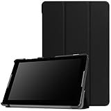Acer Iconia One 10 B3-A30 case, Pasonomi Ultra Slim Lightweight PU Leather Folio Case Stand Cover for Acer Iconia One 10 B3-A30 Tablet (Black)