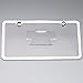 KA Depot New Stainless Steel Slim Chrome Mirror Universal Fit License Plate Frame w/Screw Caps - 2 Holes