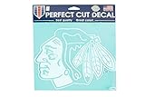 NHL Officially Licensed Chicago Blackhawks 8''x8'' White Die-Cut Decal