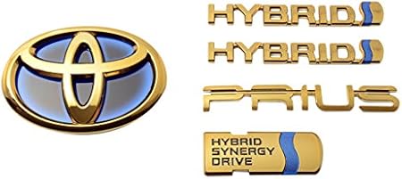 Amazon 50系プリウス ゴールドエンブレムリヤ5点セット Pcs車用 Glc 車 バイク 車 バイク