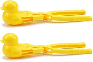 LIMECUTE Duck Rice Mold Rice Duck Mold DIY Sushi Molds Animal Rice Tool Rice Molds for Kids Rice Shaper Mold Rice Scoop (2 Pack- Yellow)