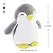 WEWILL Penguin Stuffed Animals Squeezable Plush Penguin Toys Gift for Kids on Christmas Birthday Festive Occasions, Gray, 12 inch