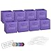 Cube Storage Baskets For Organizing - 11 Inch - Set of 8 Heavy-Duty Storage Cubes For Storage and Organization. Makes The Perfect Bins For Cubby Storage Boxes Or Cube Storage Organizer (Purple)