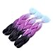 Ombre Braiding Hair 3pcs Black/Purple Pink/Light Green Jumbo Braid Hair Ombre Colors Braiding Hair