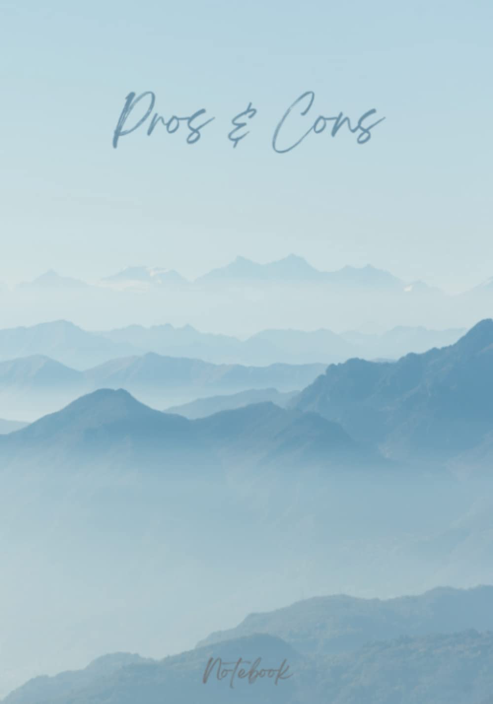 Pros & Cons: Notebook: Simple Track, Log, Writing Notebook for Personal, Professional, Home, Work - 120 Line Page, 7"x10"