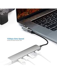 Adaptador magnético USB C Knaive de 20 pines a USB C 3.1 convertidor adaptador, compatible con PD,10 Gbp s de 100 W, vídeo 4K compatible con Chromebook, XPS, HP Spect,Surface y más dispositivos tipo C