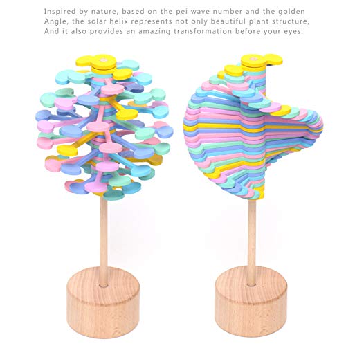 MeetUs Christmas Magic Rotating Toy Wooden Rotary Relief Bar Stress Relief Toys Puzzle Desk Fun Decompression Toy for Children and Adults,Home and Office Decor