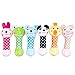 Viiler - 2 pcs Set Dog Squeaky Toys Stuffed Chewers Toys for Small Medium Dog Puppies Bone Shape (Random Colors)