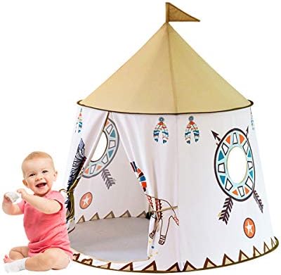 Hiugo キッズテント 子供テント テントハウス 折り畳み式 秘密基地 遊び小屋 室内用 裏庭用 公園用 おままごと 収納ケース付き おしゃれ 誕生日 子供の日プレゼント A イエロー