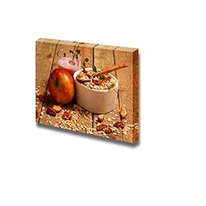 Canvas Prints Wall Art - Healthy Breakfast on The Kitchen Table - 12" x 18"