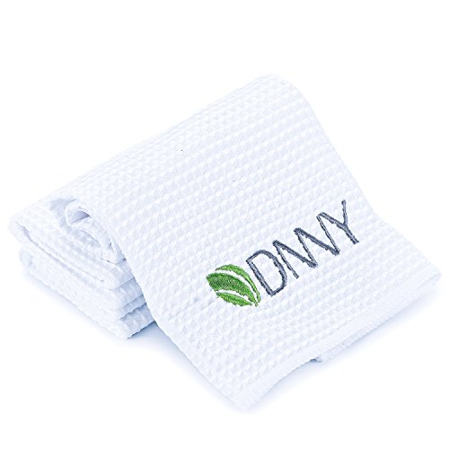 Microfiber Cleaning Cloth Waffle Cloth Reusable Makeup Remover Cloth Washcloths Face Towel Kitchen Cloth White 3 Pack 12x12 inches