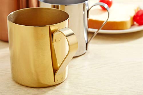 WAWAYU Kupferbecher, Einfacher und Modische Edelstahl 304 Becher, Metall, Kupfer, Glas, Becher, Moskau Cocktail-Glas… – Bild 5