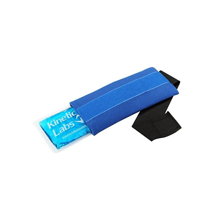 Reusable Ice Pack for Injuries with Wrap by Kinetic Labs - Hot and Cold Pack for Injuries with Strap - Gel Ice Pack for…