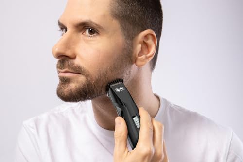 Mustache & Beard Tondeuse sans fil, peigne-guide réglable 6 en 1