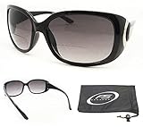 Classic Jackie O Bifocal Sunglasses for Women. Available readers are 1.50, 2.00, 2.50 and 3.00. Free Microfiber Cleaning Case Included.