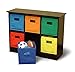 RiverRidge 6 Bin Storage Cabinet for Kids, Espresso