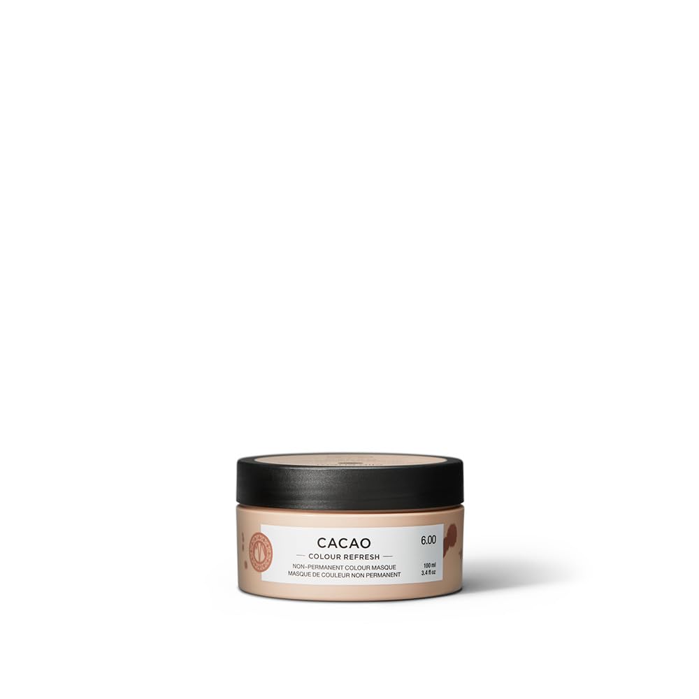 Maria Nila Color Refresh, Cacao 100 ml, Brown Hair mask, Semi-Permanent Pigments, 100% Vegan & Sulfate/Paraben free