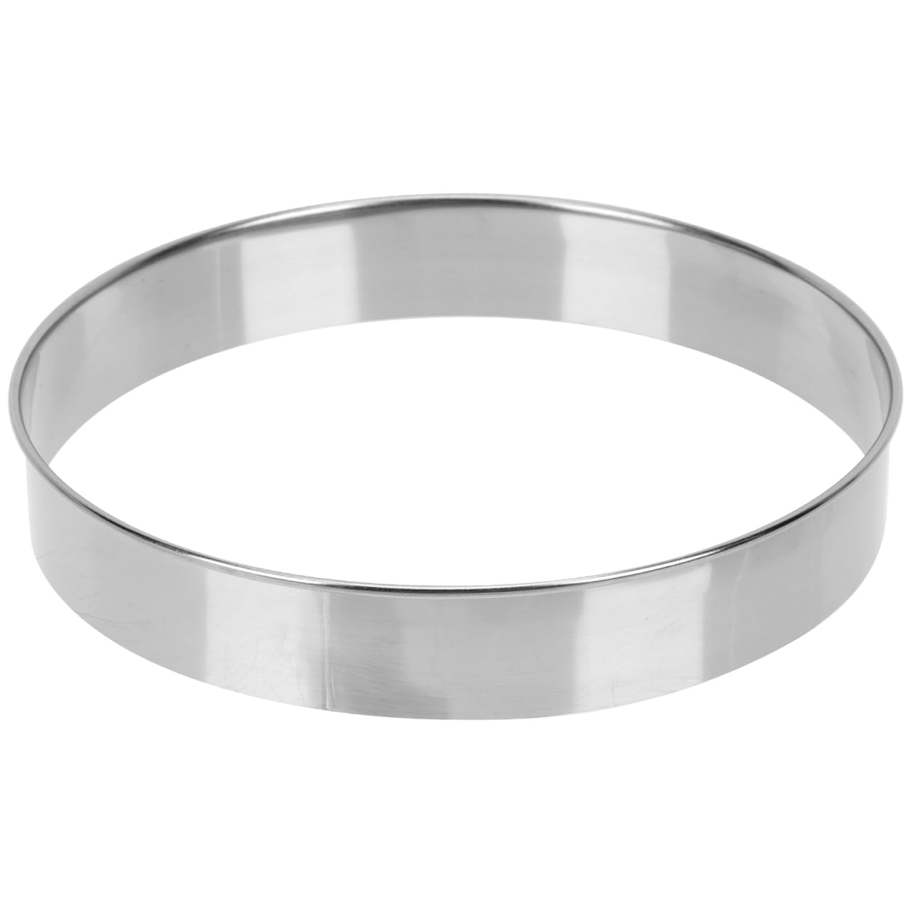 Yardwe 9 Inch Stainless Steel Pizza Saucing Ring Round Baking Tool for Home Kitchen Dough Shaping and Topping Preparation