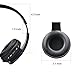 OldShark Foldable Bluetooth Over-ear Headphone for Kids, On-ear Wireless Headset for Adults Built-in Mic With 3.5mm Audio Cable Black