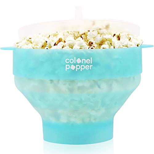 Colonel Popper Popcorn Popper Microwave Popcorn Maker Silicone Air Popper (Fresh Mint) Colonel Popper Popcorn Popper Microwave Popcorn Maker Silicone Air Popper (Fresh Mint)