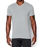Under Armour Men's Core V-Neck Undershirt, True Gray Heather/Stealth Gray, X-Large