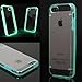 EVERMARKET(TM) Luminous Style Glowing in the Dark Hard Bumper Skin Back Case Cover for iPhone 5 5S , Light Blue