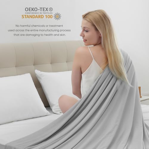 Marchpower Refreshing Blanket 200 x 220 cm, Arc-Chill Natural Technology Summer Blanket Double-Sided Cozy and Refreshing Sofa Blanket, Qmax>0.5, Blue