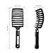 FIXBODY Boar Bristle Hair Brush - Curved & Vented & Oversize Design Detangling Hair Brush for Women Long, Thick, Curly and Tangled Hair Blow Drying Brush (Black)