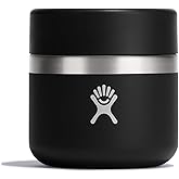 Hydro Flask Food Jar – Insulated Stainless Steel, Snack Travel Container for Hot Food, Lunch, & Soup 8 Oz Black