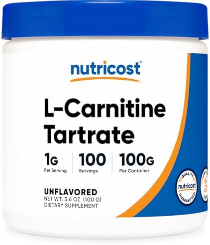 Nutricost L-Carnitine Tartrate Powder (100 Grams) - 1 Gram per Serving; 100  Servings price in Saudi Arabia | Amazon Saudi Arabia