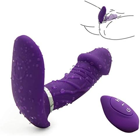 Giftly Invisible Wearable Butterfly Waterproof G-Stimulator Wireless Remote Control Rechargeable Vib C-Mssager for Women A-05