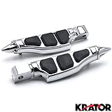 KratorÂ® Stiletto Motorcycle Foot Pegs Footrests Left+Right For Honda Fury 2009-2013 Rear